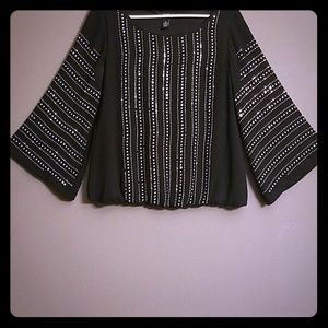 Embelished Sheer Blouse by Alfani